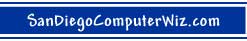 San Diego Computer Service SanDiegoComputerWiz.com title logo